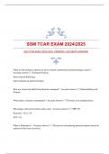 SSM TCAR EXAM 20242025 |VERIFIED| ACCURATE ANSWERS