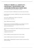 TODAY'S MEDICAL ASSISTANT - CHAPTER 17 QUESTIONS AND ANSWERS WITH SOLUTIONS 2024