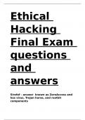 Ethical Hacking Final Exam questions and answers