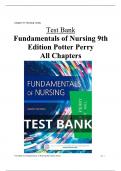 Fundamentals of Nursing 9th Edition Test Bank Potter Perry - All Chapters (1-50) | A+ ULTIMATE GUIDE