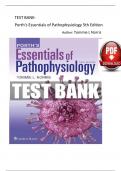  Test Bank for Porth's Essentials of Pathophysiology 5th Edition by Tommie L Norri || Latest Edition ||NOTE:CONTAINS RATIONALE