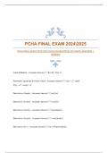 PCHA FINAL EXAM 20242025 WITH GUARANTEED ACCURATE ANSWERS |VERIFIED