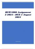 BSW4806 Assignment 2 2024 - DUE 5 August 2024