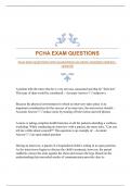 PCHA EXAM QUESTIONS WITH GUARANTEED ACCURATE ANSWERS|VERIFIED |UPDATED