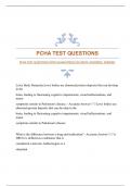 PCHA TEST QUESTIONS WITH GUARANTEED ACCURATE ANSWERS| VERIFIED