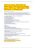 TNCC test prepa, TNCC Notes for Written Exam, TNCC Notes for Written Exam, TNCC Prep, TNCC EXAM, TNCC 8th Edition. A+ Graded 2024.