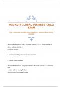 WGU C211 GLOBAL BUSINESS (Chp.2) EXAM WITH GUARANTEED ACCURATE ANSWERS