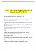   CHST Exam Study Guide Questions And Answers Latest Top Score.