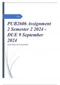 PUB2606 Assignment 2 Semester 2 2024 - DUE 9 September 2024