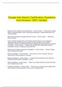   Google Ads Search Certification Questions And Answers 100% Verified.