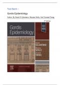 Test Bank - Gordis Epidemiology, 7th Edition (David D Celentano,2024) Latest Edition || All Chapters