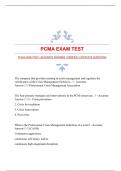 PCMA EXAM TEST |ACCURATE ANSWERS |VERIFIED |COMPLETE QUESTIONS