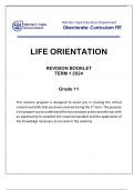 LIFE ORIENTATION REVISION BOOKLET TERM 1 2024 Grade 11