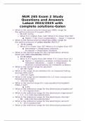 NUR 265 Exam 2 Study Questions and Answers Latest 2024/2025 with complete solutions-Galen