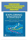 Solution Manual - Exploring Strategy Text And Cases 12th Edition by Whittington, All 16 Chapters Complete & Case Teaching Notes