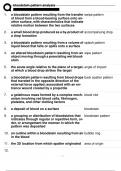 BLOODSTAIN PATTERN ANALYSIS (BSPA) INFO COMES FROM LAB MANUAL "BLOODSTAIN PATTERN ANALYSIS" BY TOM BEVEL AND ROSS GARDNER (QUESTIONS WITH COMPLETE SOLUTIONS) 2024!!