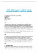 WGU D081 Version 5/QBM3 Task 1 Updated 2024 with complete solution