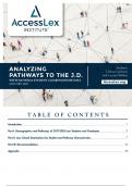 ANALYZING PATHWAYS  TO THE J.D. WITH  NATIONAL STUDENT  CLEARINGHOUSE DATA