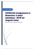 GGH3708 Assignment 3 Semester 2 2024 (591654) - DUE 30 August 2024