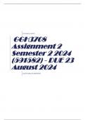 GGH3708 Assignment 2 Semester 2 2024 (591582) - DUE 23 August 2024