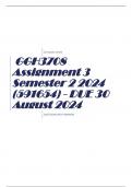 GGH3708 Assignment 3 Semester 2 2024 (591654) - DUE 30 August 2024