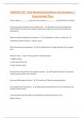 AMEDD CCC Test Revised Questions and Answers / Guaranteed Pass