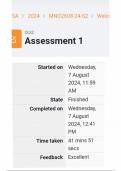 MNO2608 Assignment 1 semester 2 2024 distinction guarantee 