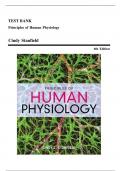 Test Bank for Principles of Human Physiology, 6th Edition (Stanfield, 2016), All Chapters