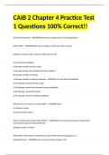 CAIB 2 Chapter 4 Practice Test 1 Questions 100% Correct!!