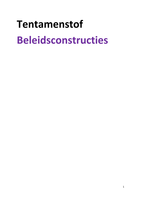 Tentamenstof beleidsconstructies H4