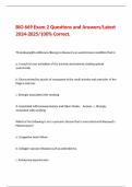 BIO 669 Exam 2 Questions and Answers/Latest 2024-2025/100% Correct.