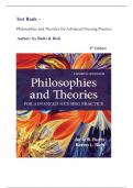 Test Bank – Philosophies and Theories for Advanced Nursing Practice  (Author: by Butts & Rich,2021) 4th Edition||All Chapters || Latest Edition