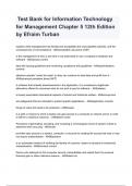  Test Bank for Information Technology for Management Chapter 5 12th Edition by Efraim Turban