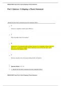 ENGLISH MISC Topic 3 Part 1 Quiz Critiquing a Thesis Statement