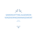 Samenvatting algemeen verzekeringsmanagement