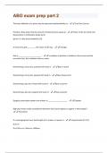 ABO exam prep part 2 Questions And Answers Graded A+