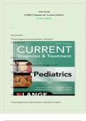 Test Bank For CURRENT Diagnosis and Treatment Pediatrics 24th Edition By William W. Hay; Myron J. Levin; Robin R. Deterding; Mark J. Abzug ( ) / 9781259862908 / Chapter 1-46 / Complete Questions and Answers A+