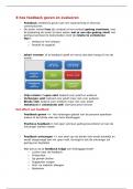 samenvatting peoplemanagement hoofdstuk 8: hoe feedback geven en evalueren