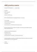 ABO practice exams Questions and Answers Latest;(2024/2025)/ Graded A+