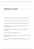 RBS Exam Package deal.