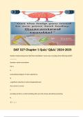 DAT 327 Chapter 1 Quiz/ Q&A/ 2024-2025