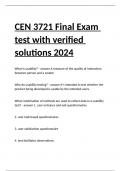 CEN 3721 Final Exam test with verified solutions 2024