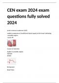 CEN exam 2024 exam questions fully solved 