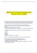 REE 4433 Final Exam Questions And Answers 100% Verified.