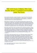 REE 4433 Exam 2 (Bailey) With Case Studies Version 2 Questions And Answers Latest Top Score.