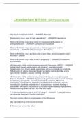 Chamberlain NR 566 QUIZ,STUDY GUIDE