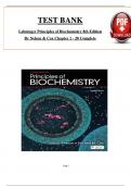 TEST BANK For Lehninger Principles of Biochemistry 8th Edition By Nelson & Cox, ISBN: 9781319228002, All 28 Chapters Covered, Verified Latest Edition