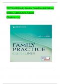 TEST BANKS For Family Practice Guidelines, 6th Edition by Jill C. Cash; Cheryl A. Glass, Verified Chapters 1 - 23, Complete Newest Version