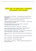     SOCL 2001 Tim Slack Exam 1 Questions And Answers 100% Verified.