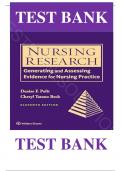 Test Bank For Nursing Research Generating and Assessing Evidence for Nursing Practice 11th Edition by Denise Polit & Cheryl Beck , ISBN:  9781975110642 Chapters 1-33 |Complete Guide A+|